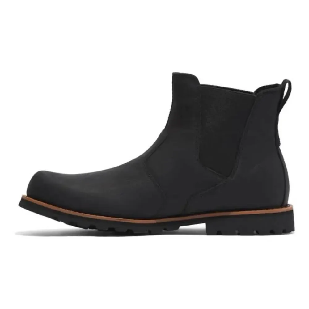 TIMBERLAND MEN'S 11.5 ATTLEBORO MID CHELSEA BOOT JET BLACK TB0A624N015 NIB